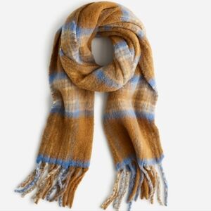 Madewell Alpach Blend Scarf - tan, dusky blue, white